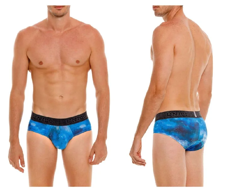 Light - weight men's briefs for summer wearUnico 24080101110 Infinito Briefs Color 46-Blue