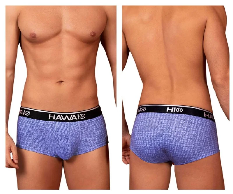 Patterned men's briefs with unique printsHAWAI 42431 Printed Briefs Color Blue