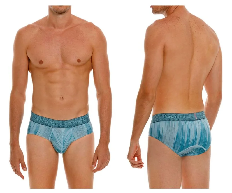 Men's briefs with a supportive pouch designUnico 24080101112 Hilada Briefs Color 43-Blue