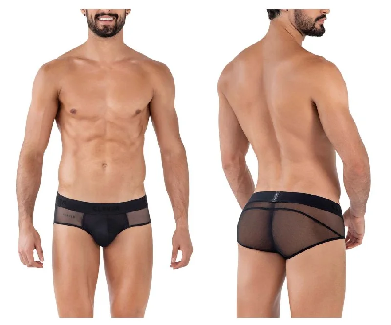 Light - weight men's briefs for summer wearClever 1626 Yin Yang Briefs Color Black