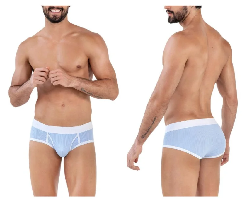 Patterned men's briefs with unique printsClever 1615 Urbano Briefs Color Blue