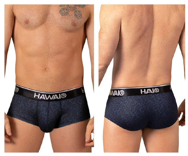 Men's briefs with a wide waistband for comfortHAWAI 42380 Printed Briefs Color Black