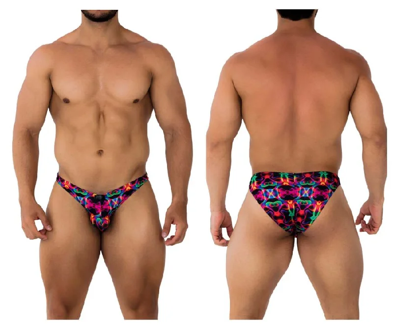 Men's briefs with a double - layer pouch for extra protectionXtremen 91172 Printed Bikini Color Bows