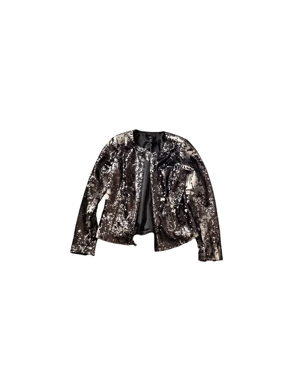 Black & Silver Jacket Moto Gilli, Size 2