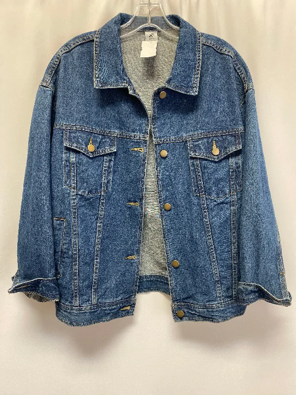 Blue Denim Jacket Denim Clothes Mentor, Size L