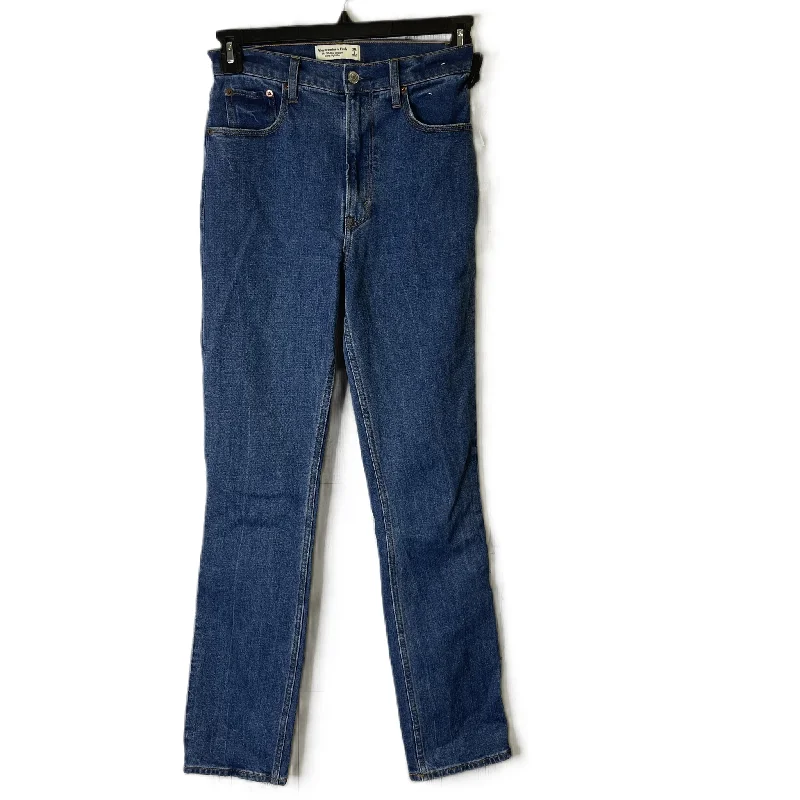 Blue Denim Jeans Skinny By Abercrombie And Fitch, Size: 2