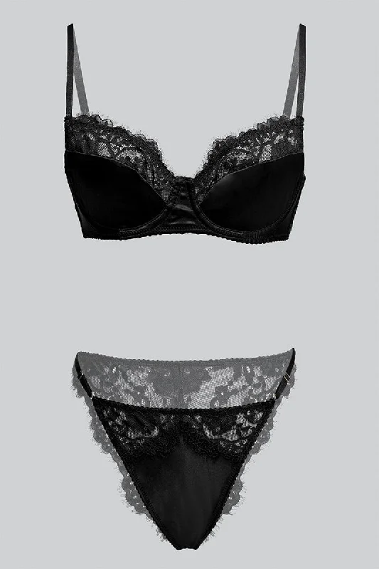 Black Lace Lingerie Set