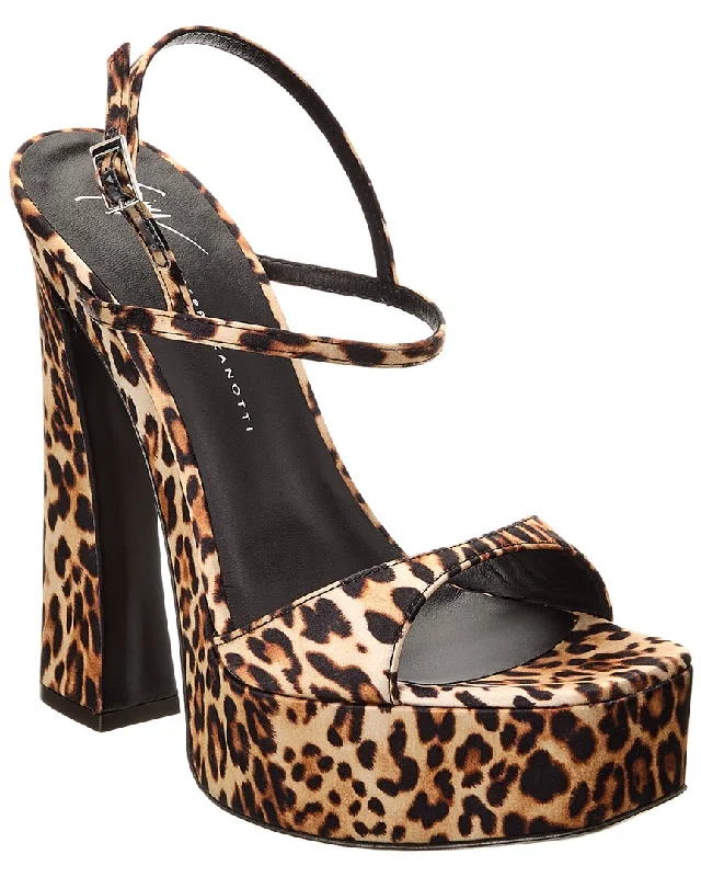 Giuseppe Zanotti Destino 100 Satin Platform Sandal