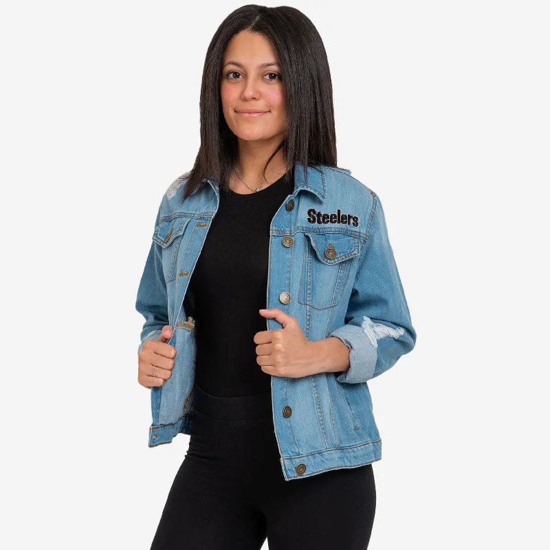 Pittsburgh Steelers Womens Denim Days Jacket