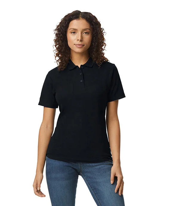 G648L - Gildan Ladies Softstyle Double Pique Polo Shirt