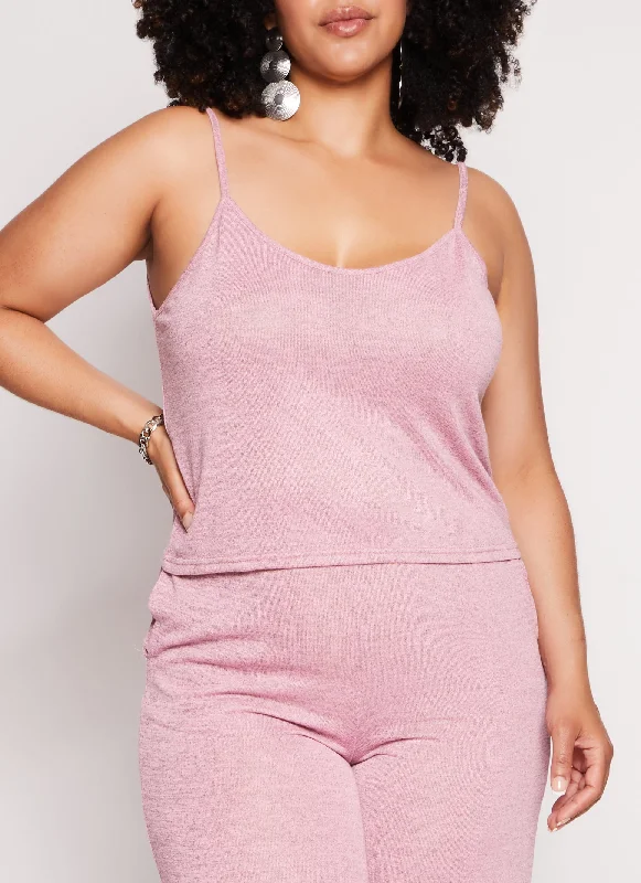 Plus Size Daisy Scoop Neck Cami