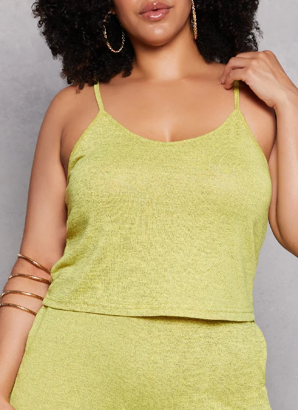 Plus Size Daisy Scoop Neck Cami