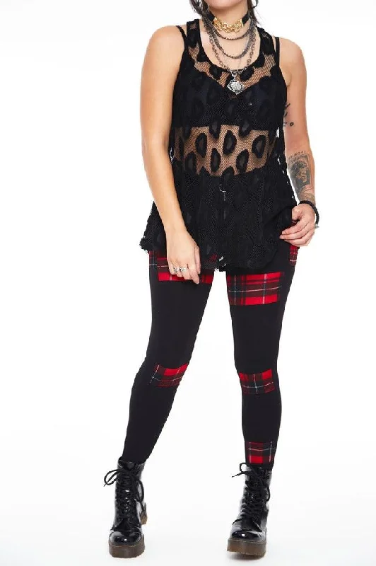 Patchy Tartan Leggings