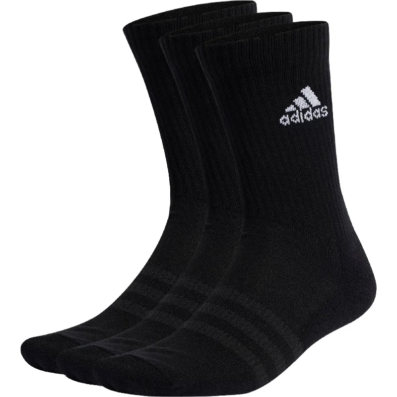 Sheer men's socks for a delicate appearanceadidas Cushioned (3 Pack) Crew Training Socks - Black Sheer men's socks for a delicate appearanceadidas Cushioned (3 Pack) Crew Training Socks - Black