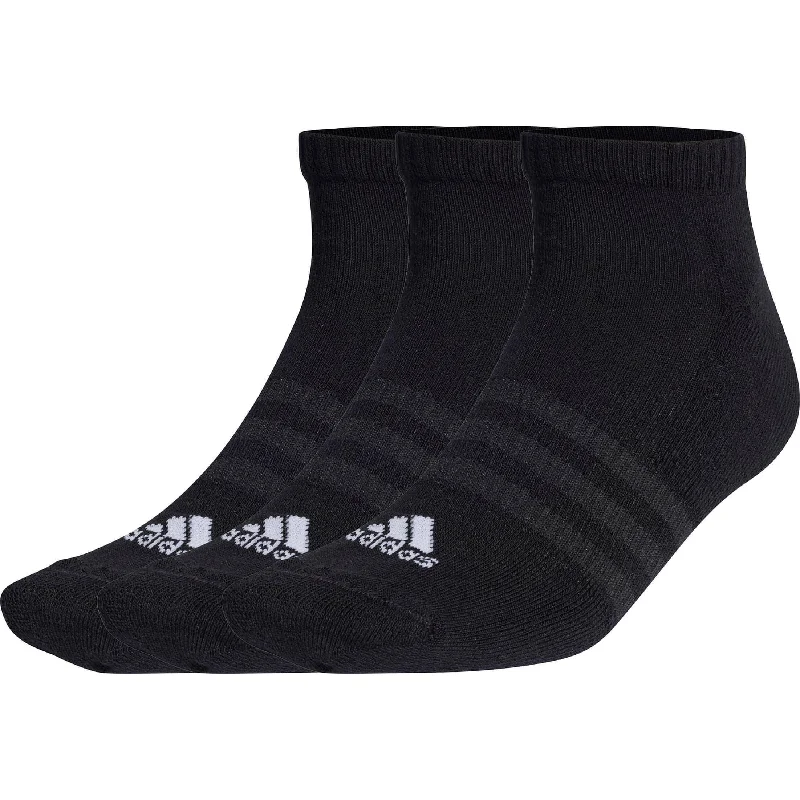 Organic men's socks for an eco - friendly choiceadidas Cushioned (3 Pack) Low Cut Training Socks - Black Organic men's socks for an eco - friendly choiceadidas Cushioned (3 Pack) Low Cut Training Socks - Black