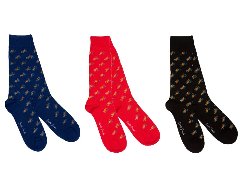 Bicycle Sock Box - 3 Pairs of Bamboo Socks (His)