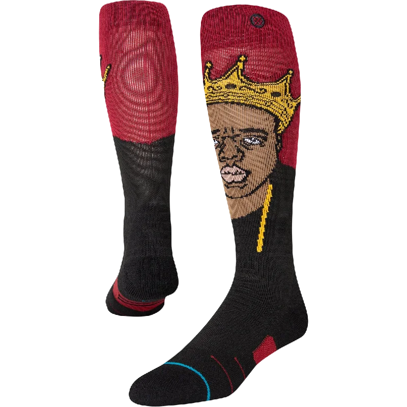 Athletic men's socks with arch supportBiggie Resurrected Snow OTC Sock