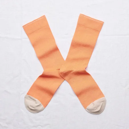 Bonne Maison Adobe Orange Cotton Unisex Socks UN171