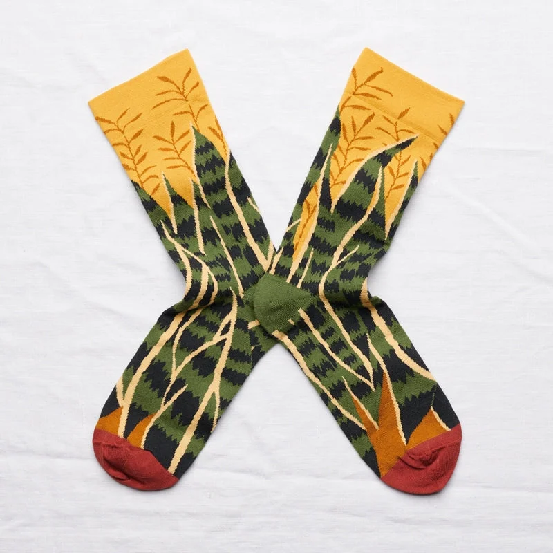Bonne Maison Buttercup Leaf Cotton Unisex Socks NB701