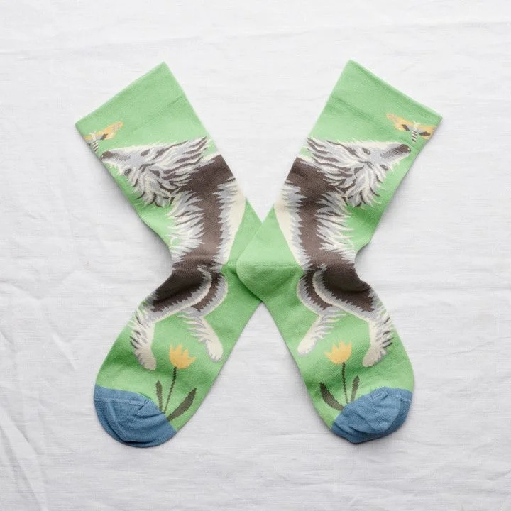 Bonne Maison Dog Lichen Cotton Unisex Socks PN101