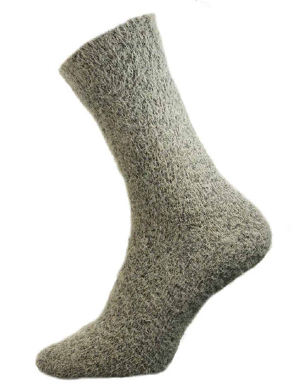 Cashmere men's socks for a luxurious feelBrown Plain Wool Blend Socks