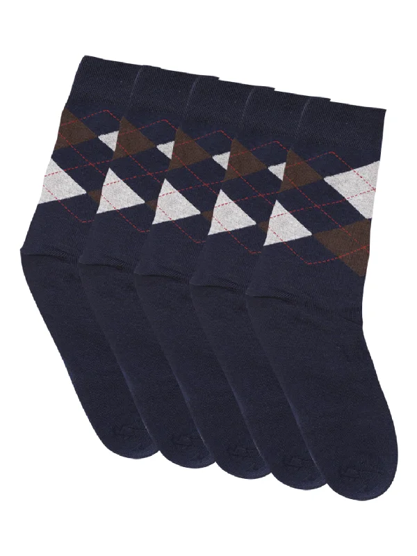 Running men's socks for sports performanceMen's Navy Blue Basic Crew length Socks -Pack of 5 Running men's socks for sports performanceMen's Navy Blue Basic Crew length Socks -Pack of 5