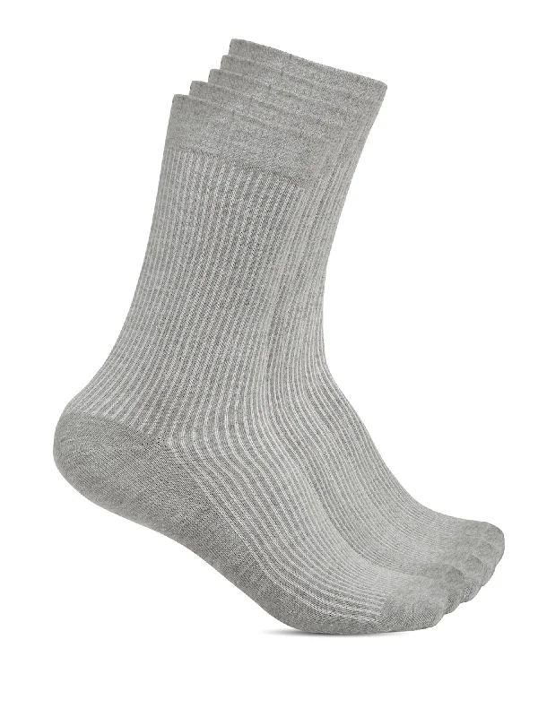 Ankle men's socks for a low - profile lookMen's Grey Melange Basic Crew length Socks -Pack of 5 Ankle men's socks for a low - profile lookMen's Grey Melange Basic Crew length Socks -Pack of 5