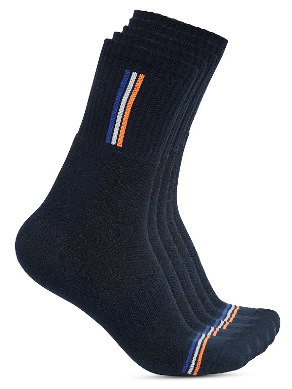 Hiking men's socks for outdoor adventuresMen's Dark Blue Fashion Crew length Terry Socks -Pack of 5 Hiking men's socks for outdoor adventuresMen's Dark Blue Fashion Crew length Terry Socks -Pack of 5