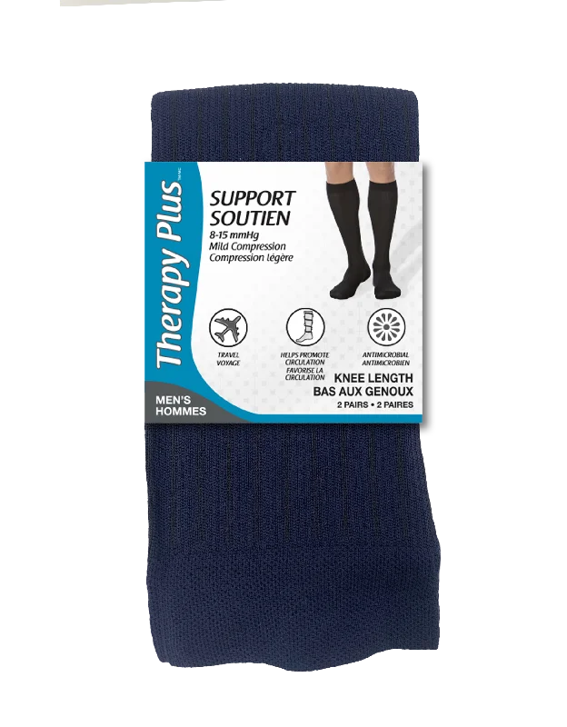Athletic men's socks with arch supportTherapy Plus Diabetic Men Graduated Compression Knee Support