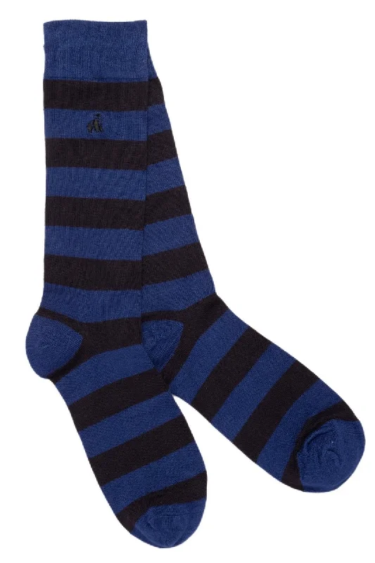 Diabetic men's socks for proper circulationCharcoal Striped Bamboo Socks