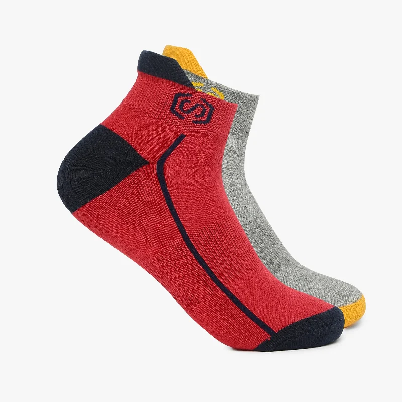 Cashmere men's socks for a luxurious feelMen Cotton Ankle Length Socks (Pack of 2)