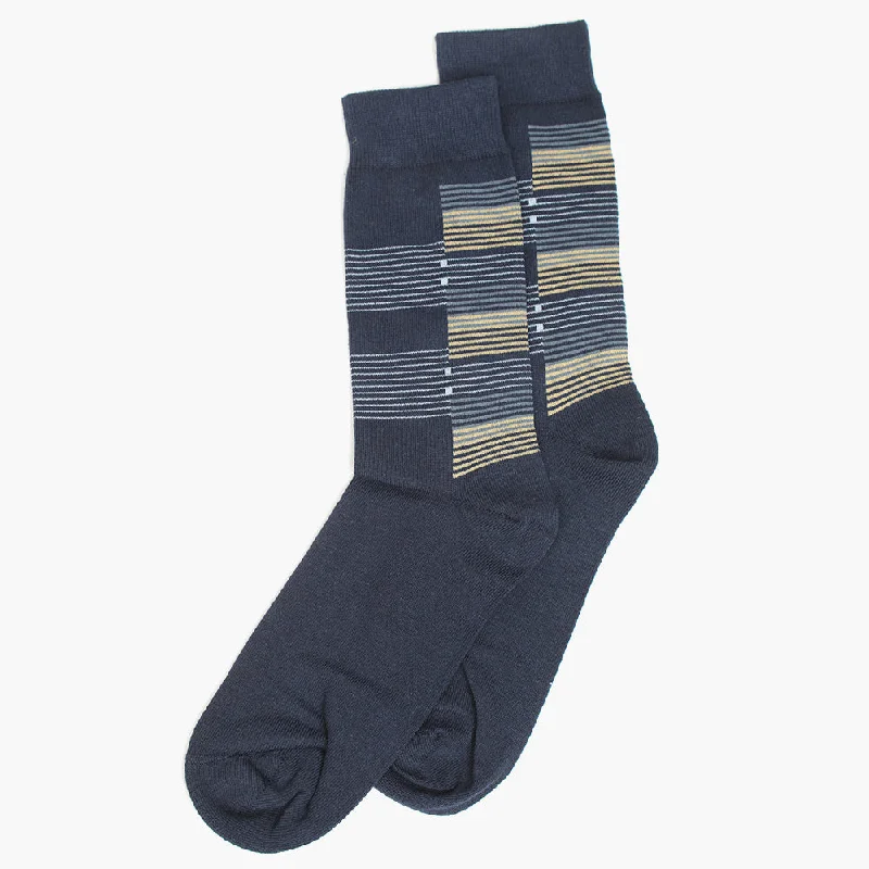 Eminent Men's Lycra Socks - Navy Blue