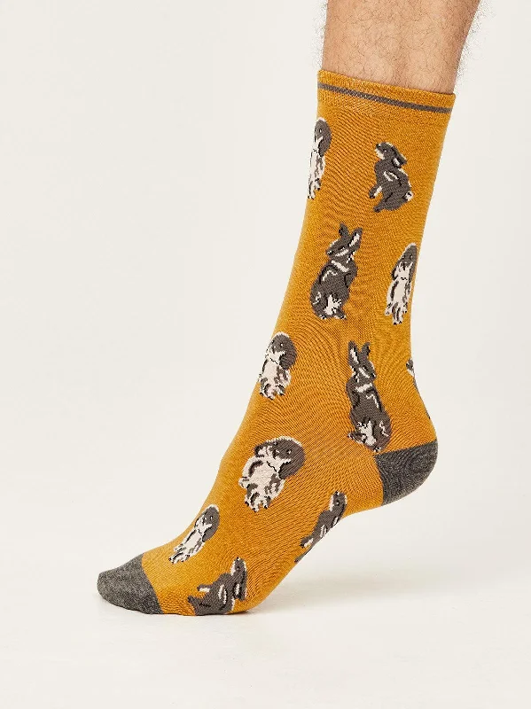 Athletic men's socks with arch supportEnnette Bamboo Organic Cotton Rabbit Socks