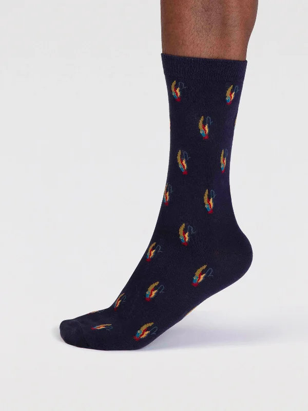 Dress men's socks for business and formal wearFinley Organic Cotton Fly Fishing Socks - Indigo Blue Dress men's socks for business and formal wearFinley Organic Cotton Fly Fishing Socks - Indigo Blue