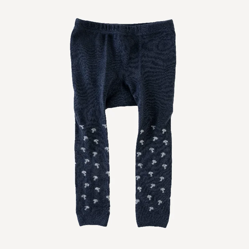Bamboo men's socks for natural antibacterial propertiesfootless tights | blue tiny mushroom | organic cotton jacquard Bamboo men's socks for natural antibacterial propertiesfootless tights | blue tiny mushroom | organic cotton jacquard