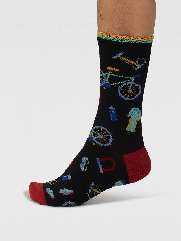 Organic men's socks for an eco - friendly choiceGriffen Bike Parts Organic Cotton Socks - Black Organic men's socks for an eco - friendly choiceGriffen Bike Parts Organic Cotton Socks - Black