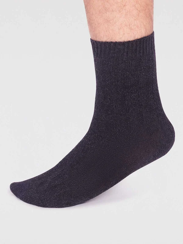 Compression men's socks for reducing swellingHendrix Organic Cotton Rib Socks - Black Compression men's socks for reducing swellingHendrix Organic Cotton Rib Socks - Black