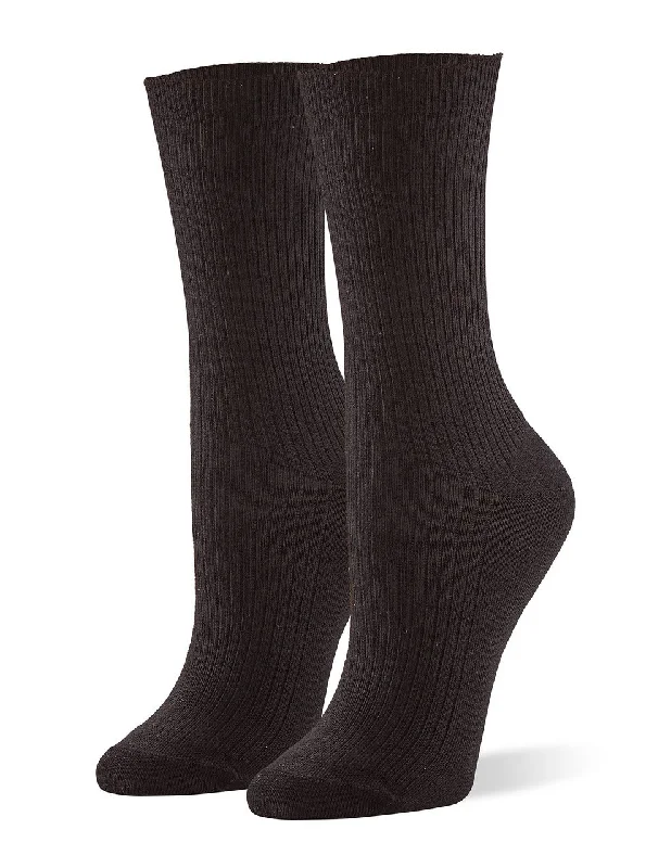 Novelty men's socks with unique patternsHue 3-Pack Relaxed Top Crew Sock