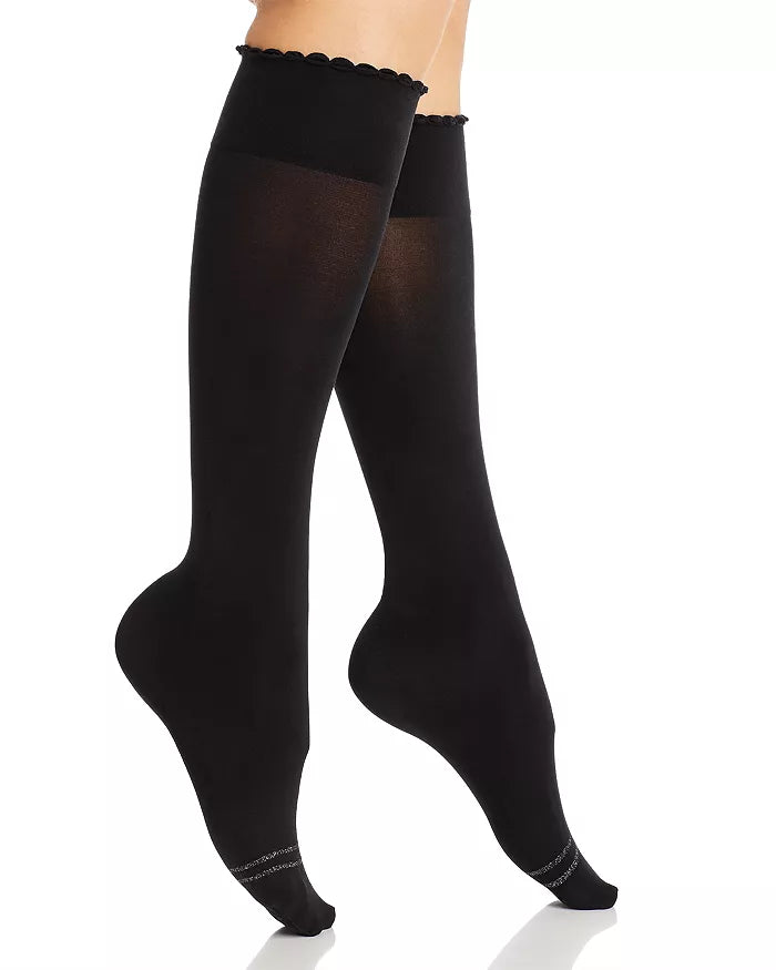 Sheer men's socks for a delicate appearanceHue Graduated Compression Knee Sock