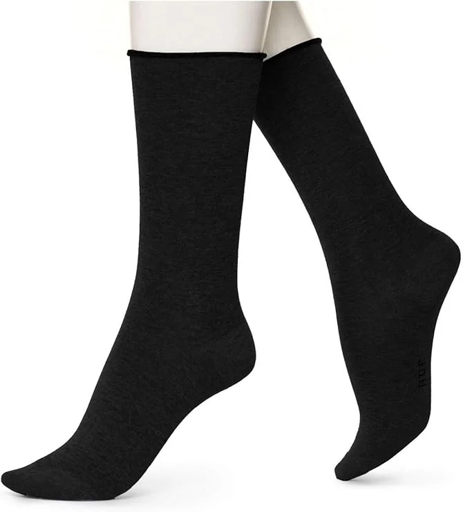 Bamboo men's socks for natural antibacterial propertiesHue Jeans Socks - Black