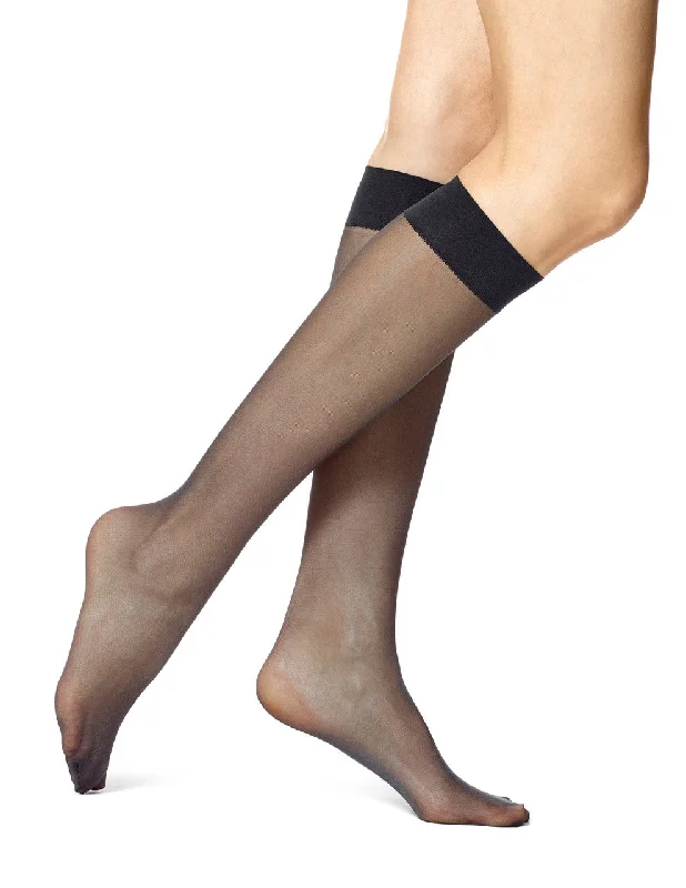 Merino wool men's socks for warmth and breathabilityHue Sheer Knee Hi Value Pack