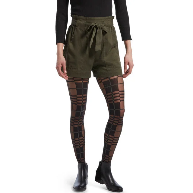 Cashmere men's socks for a luxurious feelHue Sheer Plaid Tights