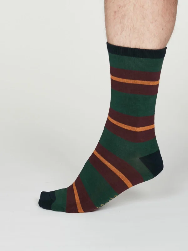 Athletic men's socks with arch supportJacob Socks - Forest Green