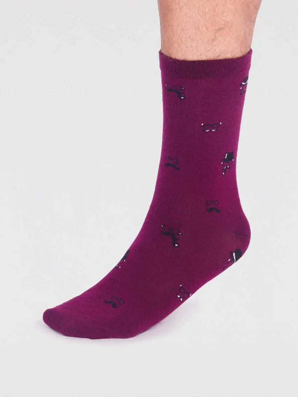 Thermal men's socks for cold climate protectionJett Organic Cotton Smart Socks - Fig Purple Thermal men's socks for cold climate protectionJett Organic Cotton Smart Socks - Fig Purple