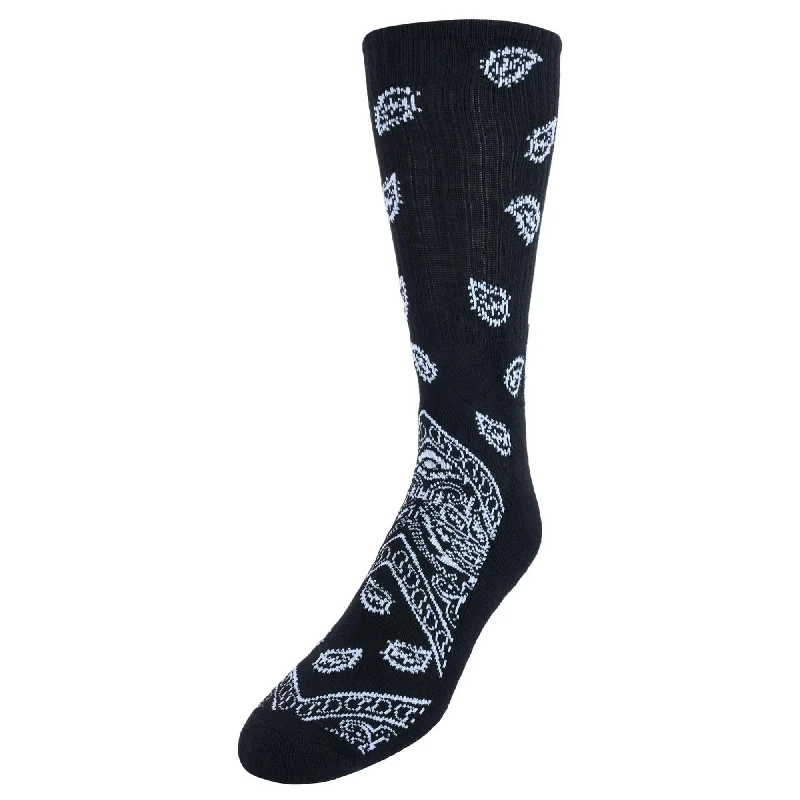 Stretchable men's socks for a flexible fitCTM® Men's Asombroso Bandana Socks (1 Pair) Stretchable men's socks for a flexible fitCTM® Men's Asombroso Bandana Socks (1 Pair)
