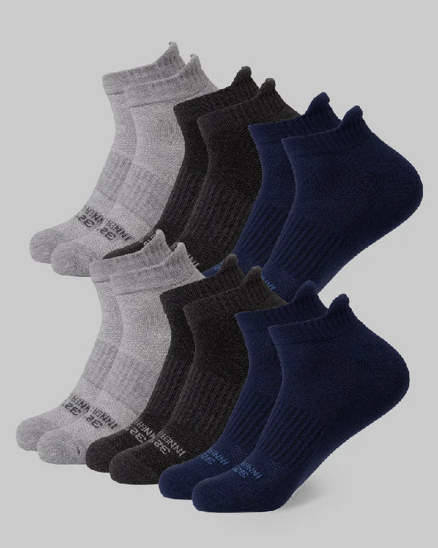 Sheer men's socks for a delicate appearanceMEN'S 6-PACK COOL COMFORT ANKLE RUNNING SOCKS Sheer men's socks for a delicate appearanceMEN'S 6-PACK COOL COMFORT ANKLE RUNNING SOCKS