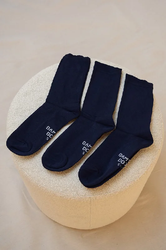 Silk men's socks for a smooth and soft touchMen's Bamboo Business Socks 3 Pack - Navy Silk men's socks for a smooth and soft touchMen's Bamboo Business Socks 3 Pack - Navy