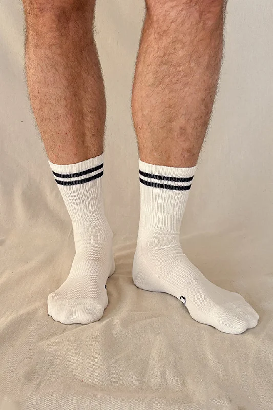 Silk men's socks for a smooth and soft touchMen's Bamboo Cushion Crew Socks 3 Pack - White Silk men's socks for a smooth and soft touchMen's Bamboo Cushion Crew Socks 3 Pack - White