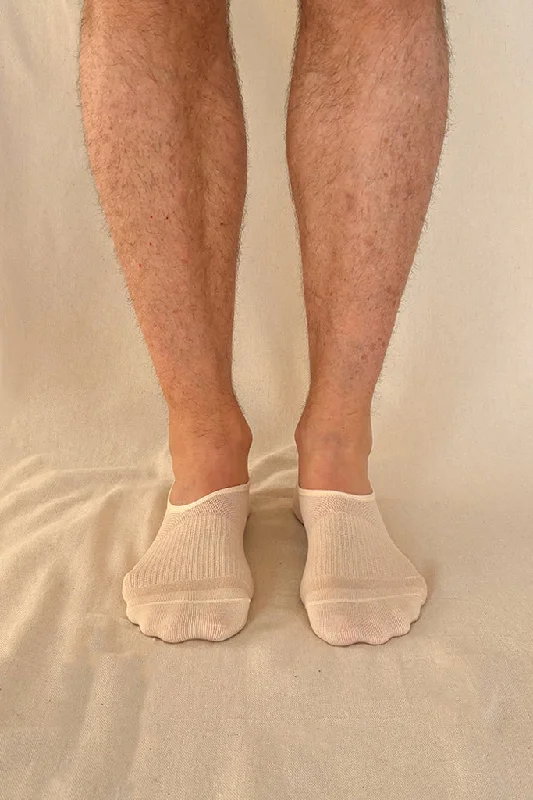 Sheer men's socks for a delicate appearanceMen's Hidden Bamboo Socks 2 Pack - Nude
