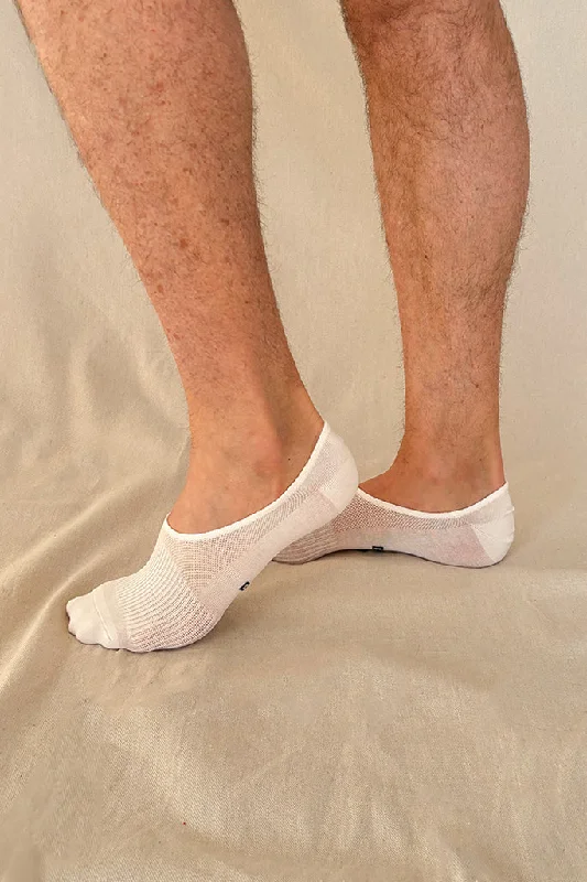 Novelty men's socks with unique patternsMen's Hidden Bamboo Socks 2 Pack - White